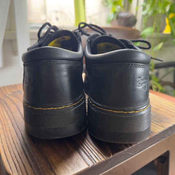 Dr. Martens Black Leather Oxford Shoes Men's Classic Uniform Workwear - Picture 4 of 10